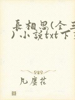 长相思(全三册) 小说txt下载