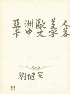 亚洲欧美人妻不卡中文字幕封面