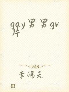 gay男男gv片