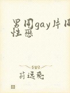 男同gay片同性恋