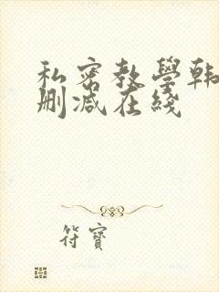 私密教学韩漫无删减在线
