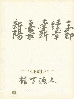 新妻孝续王静王阳最新章节免费阅读