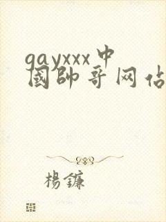 gayxxx中国帅哥网站