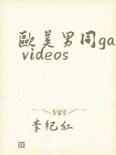 欧美男同gay videos