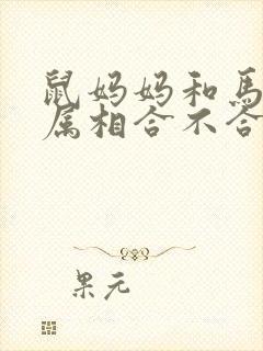鼠妈妈和马宝宝属相合不合