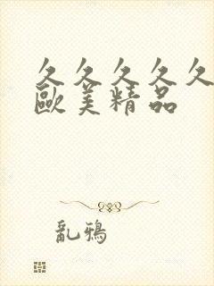 久久久久久国产欧美精品封面