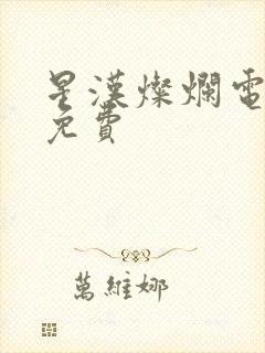星汉灿烂电视剧免费