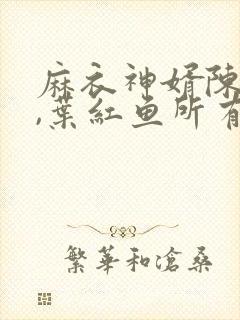 麻衣神婿陈黄皮,叶红鱼所有章节