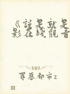 《说是就是》电影在线观看封面