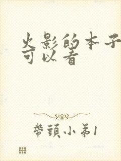火影的本子哪里可以看