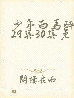 少年白马醉春风29集30集免费观看