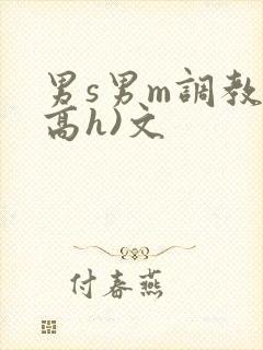 男s男m调教(高h)文