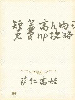 短篇高h肉汁文免费np攻略封面