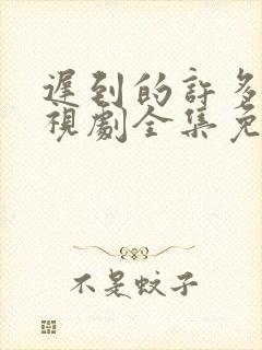 迟到的许多年电视剧全集免费观看