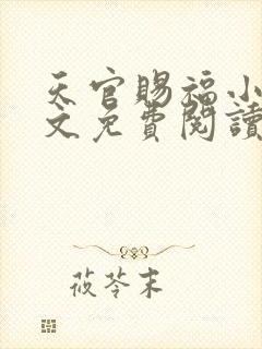 天官赐福小说全文免费阅读未删减无弹窗笔