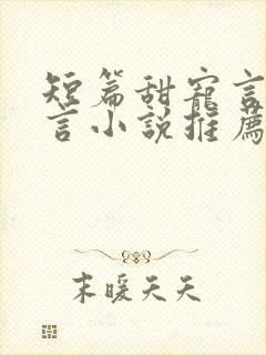 短篇甜宠言情现言小说推荐封面