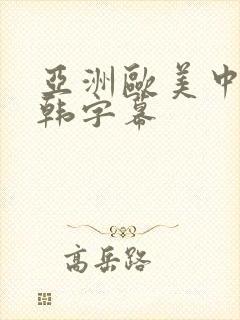 亚洲欧美中文日韩字幕