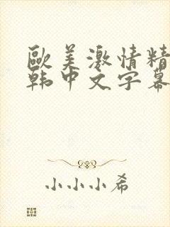 欧美激情精品日韩中文字幕