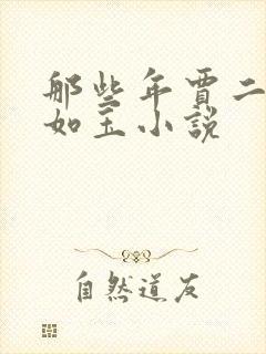 那些年贾二虎温如玉小说