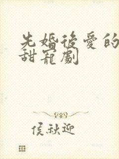 先婚后爱的现代甜宠剧