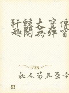 轩辕大宝传奇笔趣阁无弹窗