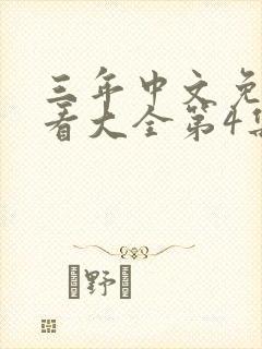 三年中文免费观看大全第4集