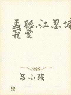 孟听,江忍偏偏宠爱封面