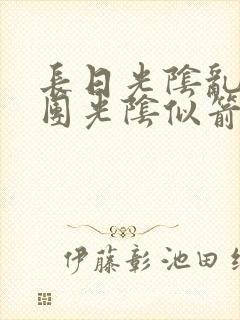 长日光阴乱作一团光阴似箭笔渺