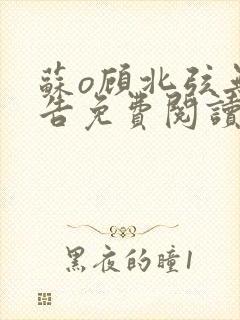 苏o顾北弦无广告免费阅读全文
