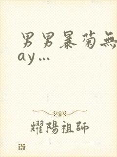 男男暴菊无套gay…封面