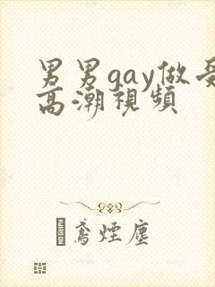 男男gay做受高潮视频