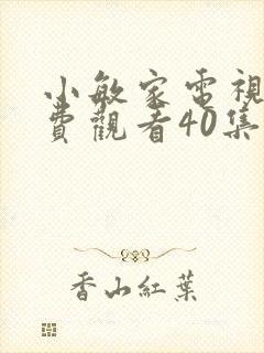 小敏家电视剧免费观看40集