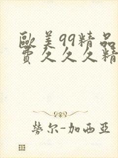 欧美99精品免费久久久精品封面