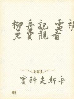 柳舟记 电视剧免费观看封面