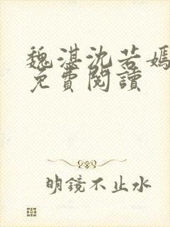 魏湛沈若嫣全文免费阅读