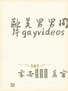 欧美男男同性恋片gayvideos