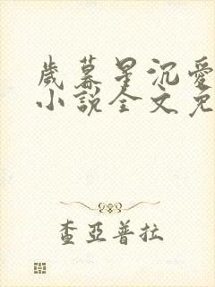 岁暮星沉爱已迟小说全文免费阅读