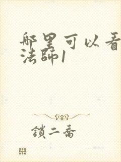 哪里可以看无心法师1封面
