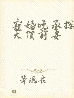 宠婚晚承总裁的天价前妻