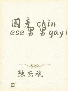 国产 chinese男男gay网站