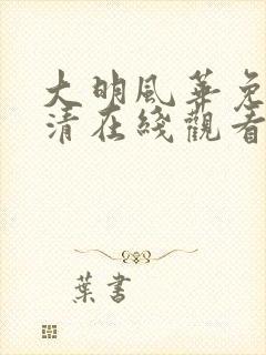 大明风华免费高清在线观看