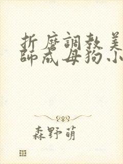 折磨调教美女老师成母狗小说封面