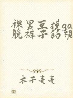 裸男互摸gay脱裤子的视频