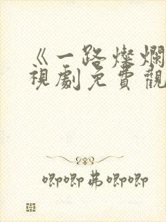 《一路灿烂》电视剧免费观看全集