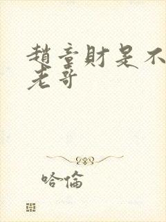 赵章财是不是赵老哥
