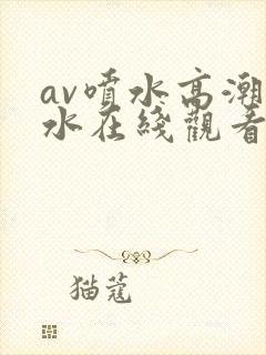 av喷水高潮喷水在线观看com
