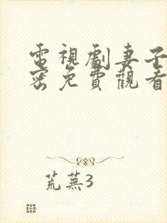 电视剧妻子的秘密免费观看完整版全集