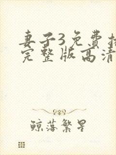 妻子3免费播放完整版高清韩剧封面