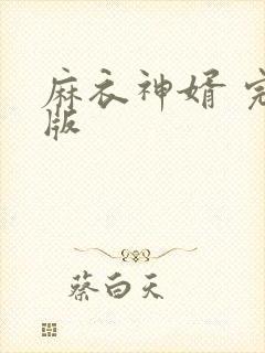 麻衣神婿 完结版