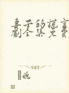 妻子的谎言电视剧全集免费完整